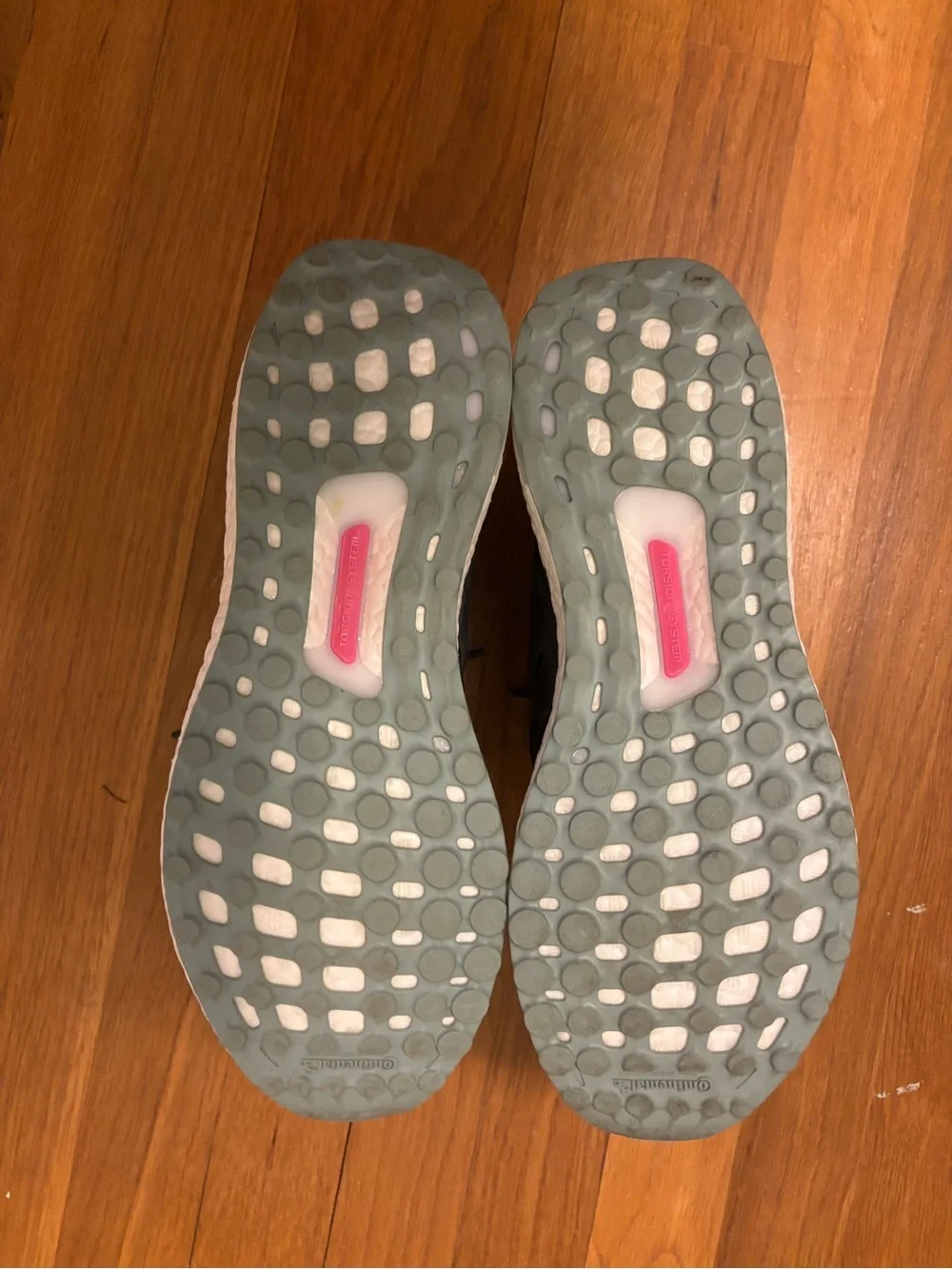 Adidas Ultraboost Women’s Running Shoes - Gray with Light Blue and Pink Accent